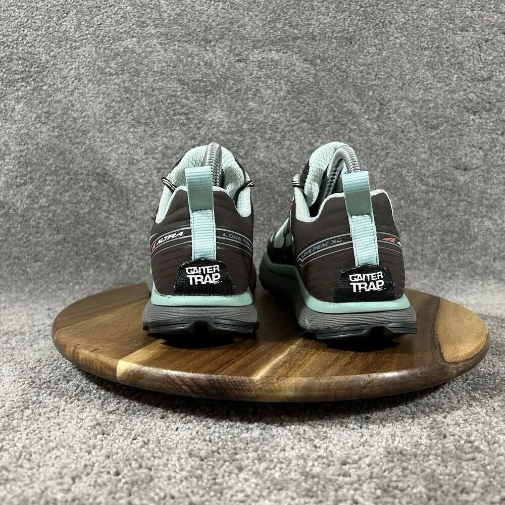 Altra Lone Peak 3.0 Women’s Size 8 Brown Teal Zero Drop Trail Running Shoes Used